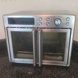 Double Door AirFryer + Mini Oven Stainless Steel
