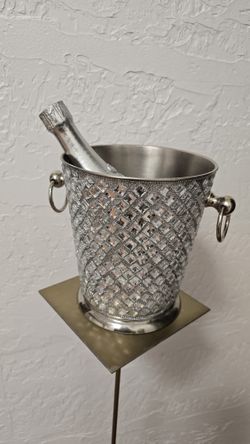 Decorative Champagne Bucket With Champagne Bottle
