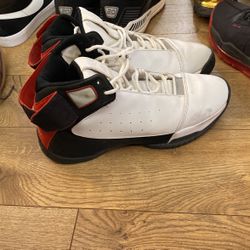 Mens White Red And Black Jordans Size 13