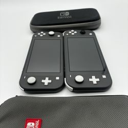 2 Nintendo Lite Switch Consoles(grey)  /8 Games 
