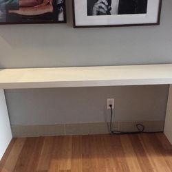 CB2 wWhite Lacquer Console Table