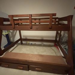 Sturdy Wood Bunk Bed 