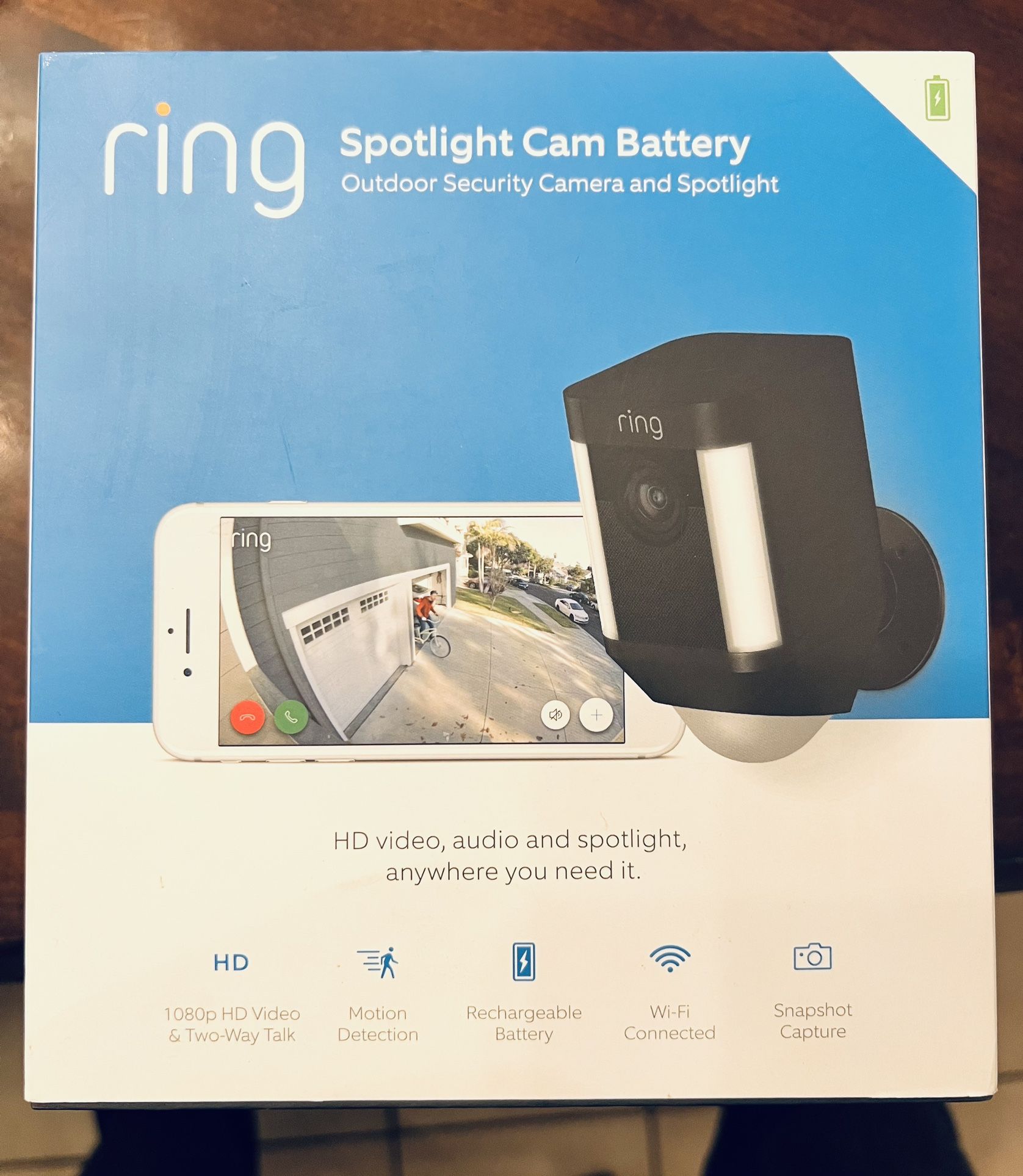 Ring Outdoor Spotlight Security Wireless Camera