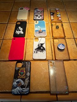 Lot of 11 Mixed iPhone 11/XR Phone Cases Anime, Alternative, Aesthetic