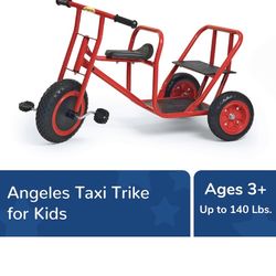 Kids Tricycle Tandem Taxi 