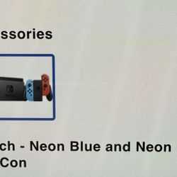 Switch - Neon Blue and Neon Red 