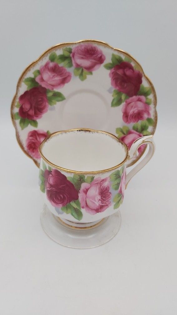 Lovely Vintage Royal Albert "Old English Rose" Cup & Saucer Made In England