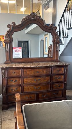 Eastern King bed, Dresser and Nightstand