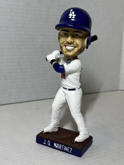 JD Martinez Los Angeles Dodgers Signed 2023 SGA Bobblehead BAS Beckett Witnessed
