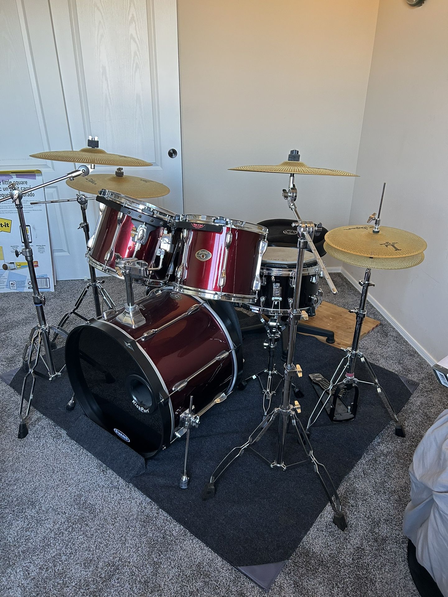 TAMA Rockstar kit with Zildjian Cymbals And Hardware- and More!