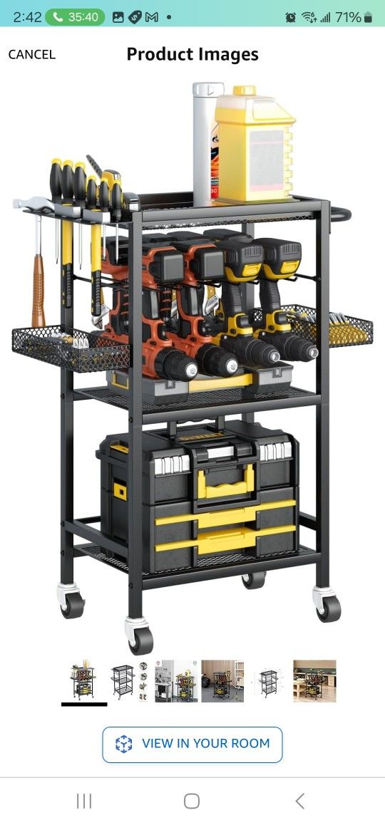 Power Tool Organizer Cart