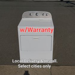 Clean Good Working Whirlpool Electric 220v Dryer.  Local Delivery With Warranty 