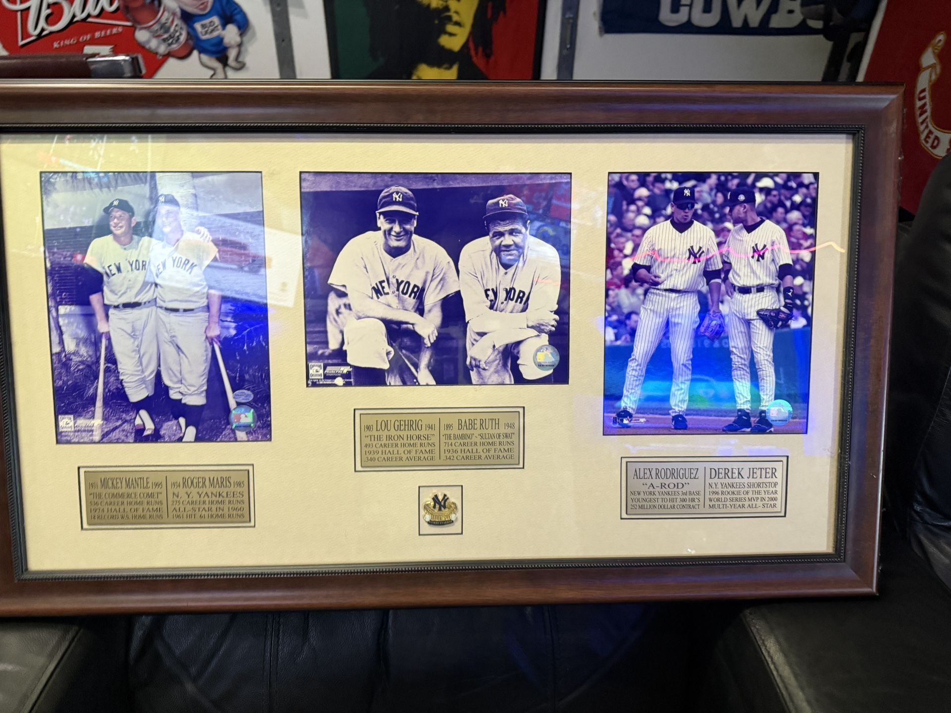 NY Yankees Collage And Pin Frame