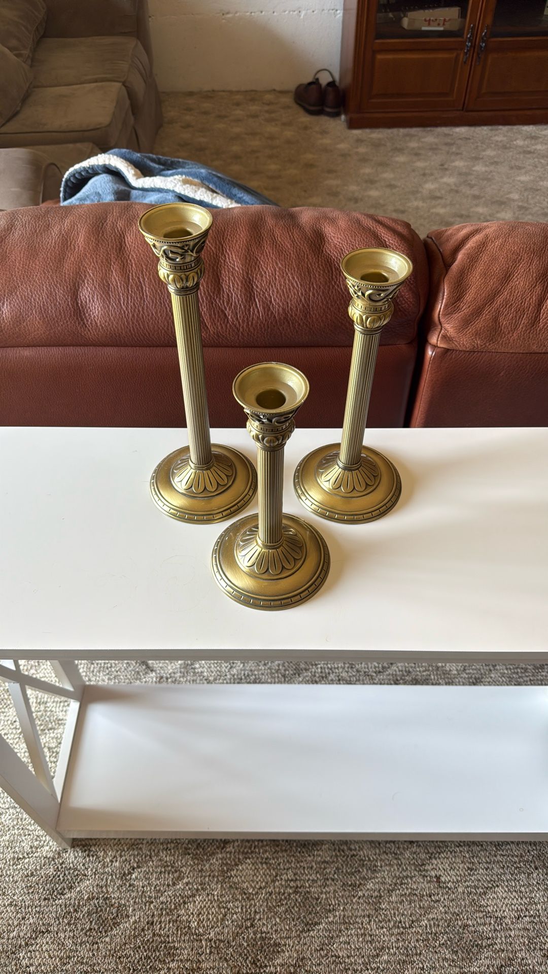 PartyLite candle holder set of 3