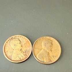 2 of the 1926 d Wheat pennies