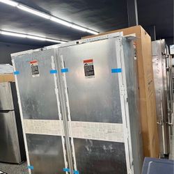 subzero* 54” column set panel ready 27” refrigerator 27” freezer like new 