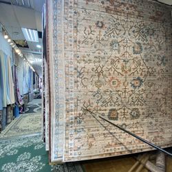 8x10 Area Rugs Carpet Rugs Traditional Desgin Thick Colors Rust Blue Beige