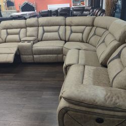 AUTOMATIC RECLINING SECTIONAL SOFA SET 