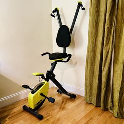 Stamina Wonder Recumbent Exercise Bike - Yellow/Green