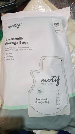 Breastmilk storage bags