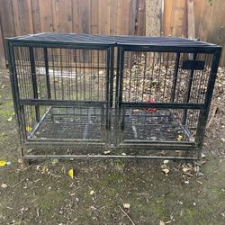 43” Stackable Heavy Duty Dog Kennel With Dura Floors  