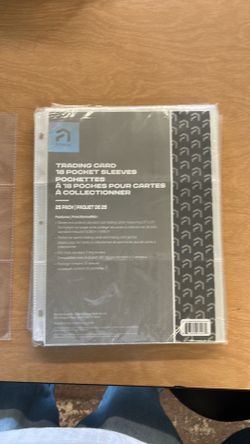 Trading card card sleeves. 45.   New