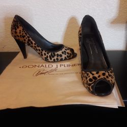 6.5 Donald J Pliner Couture Leopard Print Pumps Shoes
