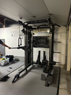 2in1 Pro Series - All in One Home Commercial Gym - Dual Cable Machine - Squat Rack - Bench Press - (Weights Fitness Exercise) 