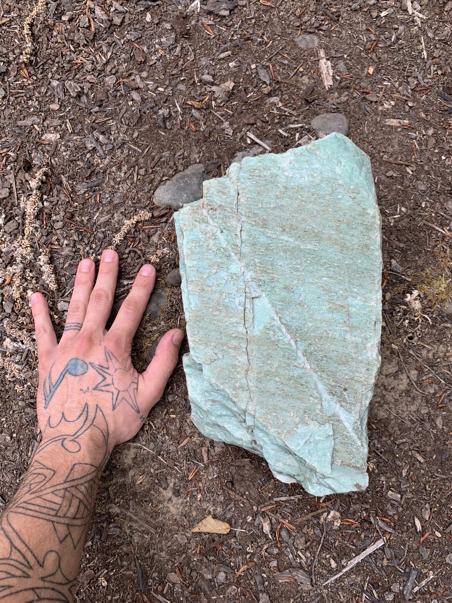 Large Raw Amazonite Feldspar Gemstone