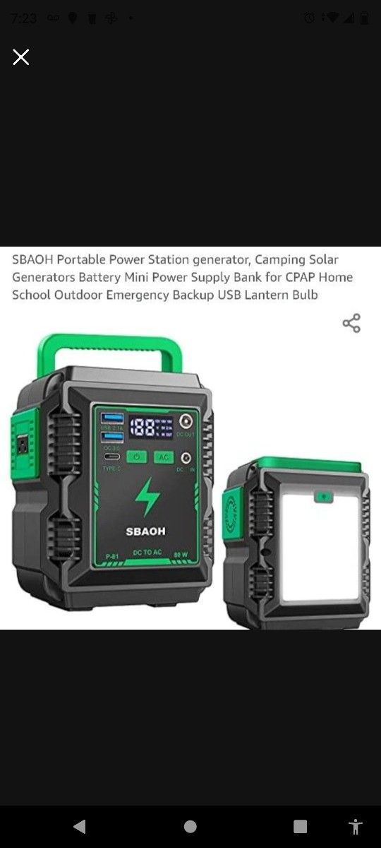 Portable Camp Power Station Generator