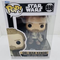 NEW FUNKO POP! STAR WARS: OBI-WAN KENOBI (BOBBLEHEAD) #538 DISNEY