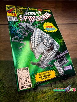 Web of Spider-Man #100 (Marvel Comics May 1993) Foil Cover 1st Spider Armor NM