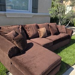 Coffee Brown Custom Couch