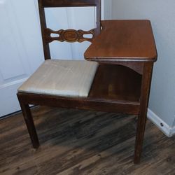 Antique Telephone Desk Chair 