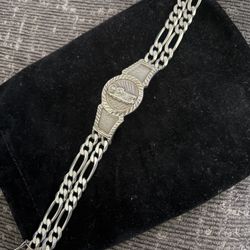 925 Silver Custom San Judas Bracelet 