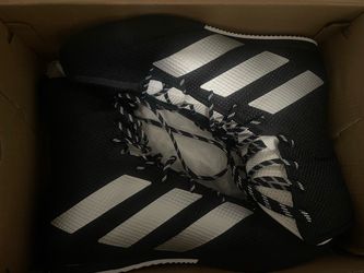 Adidas Black and White Athletic Cleats
