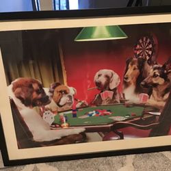 Dog Card Playing Pic