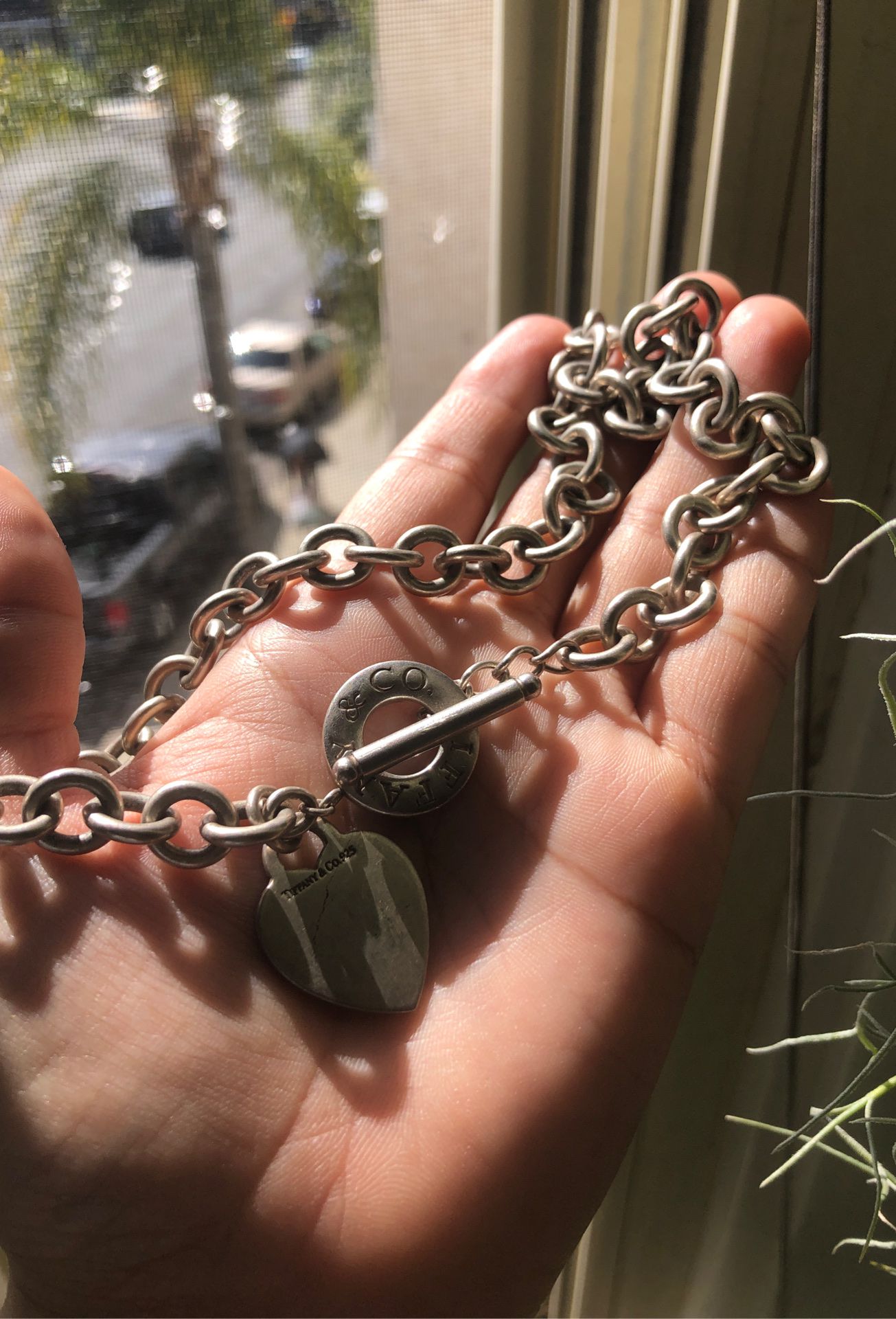 Tiffany & Co Heart Toggle Necklace