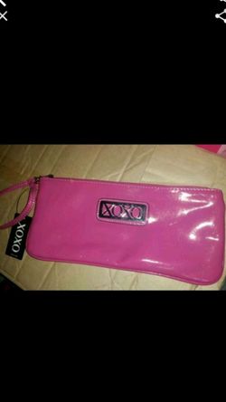 new pink xoxo hand wrist wallet
