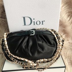 Dior Cosmetic Bag & Chain 