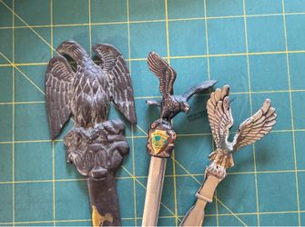Vintage 3 eagle letter openers