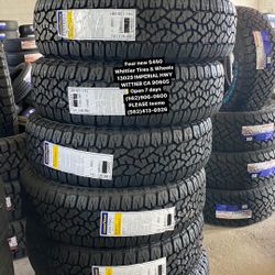 FOUR NEW TIRES 235/75/15 GOODYEAR WRANGLER PRICE INCLUDE INSTALACIÓN AND BALANCE 