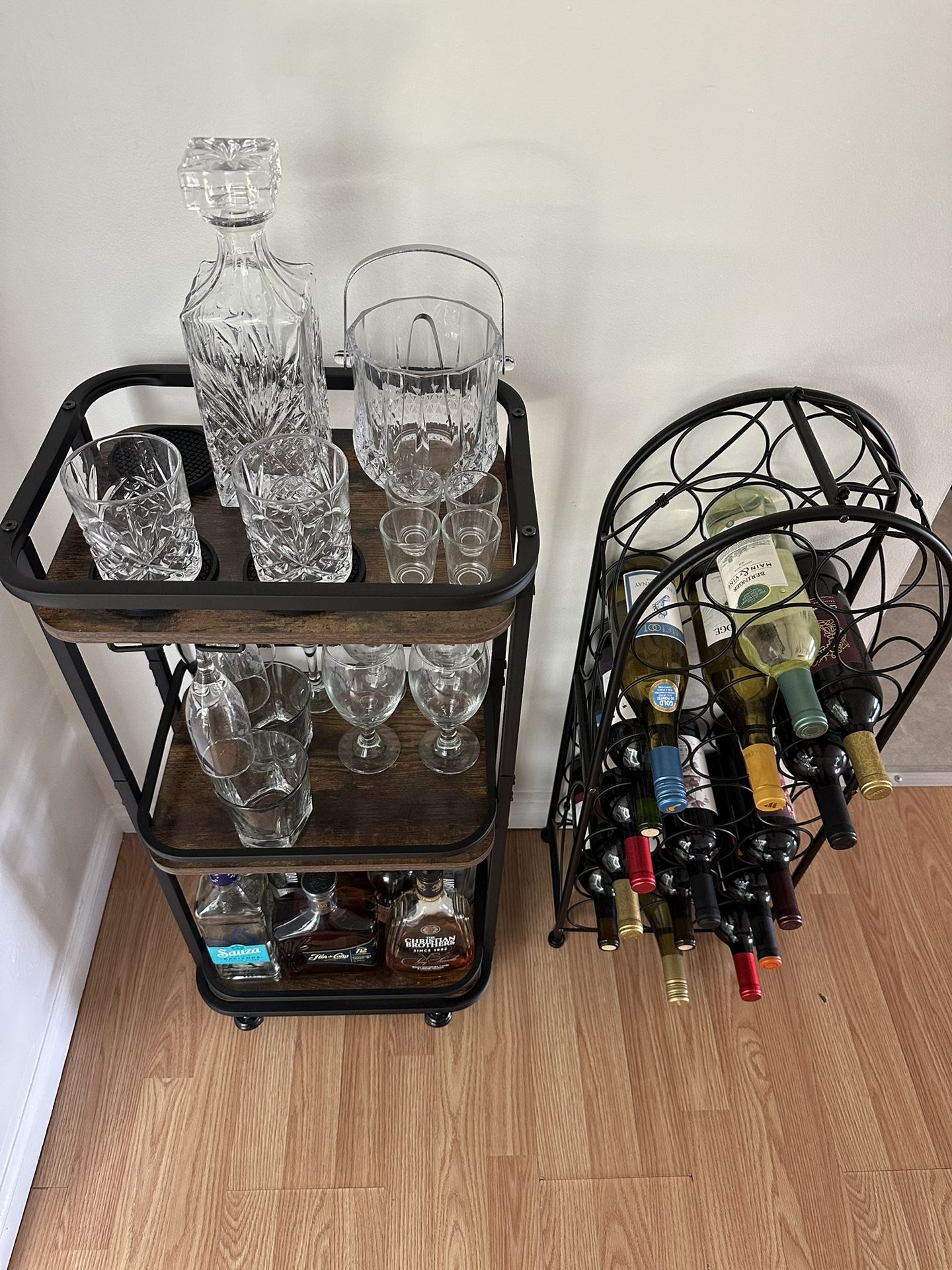 Bar Cart And Wine Rack