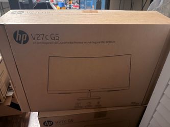 2 HP Curved Monitors 27”