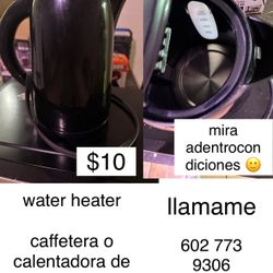 water heater or calentadora de agua 