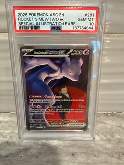 PSA 10 Rocket's Mewtwo ex Special Illustration Rare #281