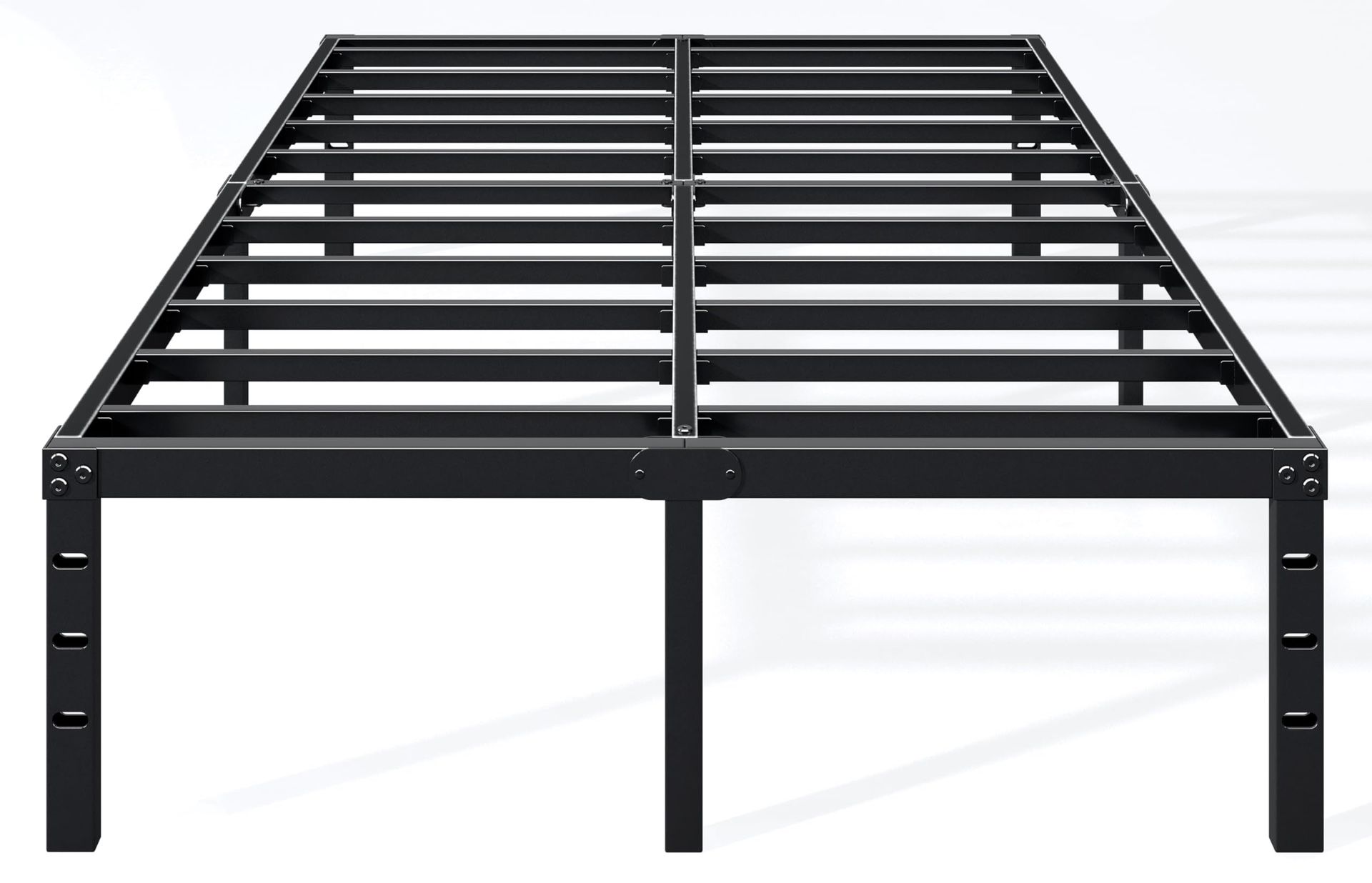 18 Inch Full Bed Frame - Sturdy Platform Bed Frame Metal Bed Frame No Box Spring Needed Heavy Duty Full Size Bed Frame Easy Assembly Strong Bearing Ca