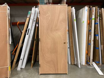 NEW! RELIABILT Hollow Core 32″ Lauan Flush Right Hand Swing Pre Hung Door