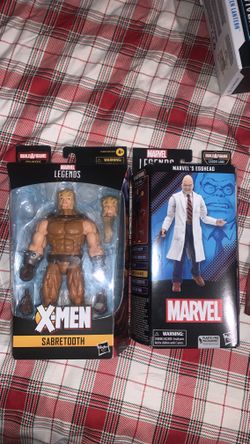 Marvel Legends Sabretooth & Egghead W/ Baf Piece