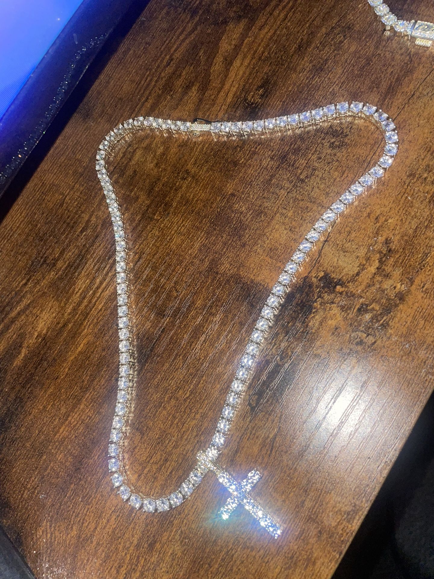 Shpgld “20” Tennis Necklace